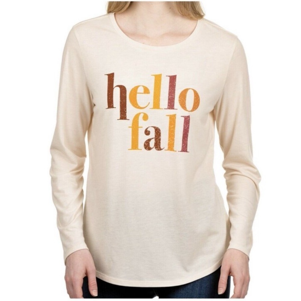 NWT State Of Mine HelloFall Long Sleeve Tee Shirt Size XL